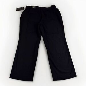 Avenue Dress Pants Womens‎ Sz 14P Black Tummy Control Trousers Chinos Slacks NEW